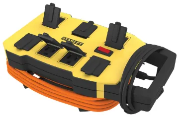 32060 Outrigger 7-Outlet Elevated Wrap-n-Go Power Station with Removable Built-in Cord Storage