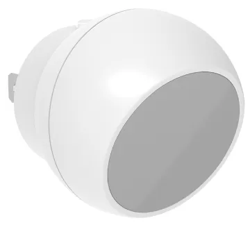 Automatic Darkness Sensing Rotating Night Light with White LED Bulb