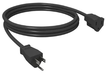 33089 Black 8' 16/3 SJTW Outdoor Extension Cord