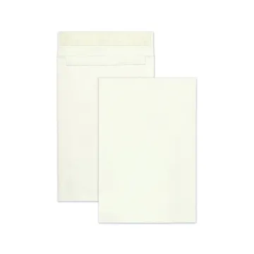Open End Expansion Mailers, DuPont Tyvek, #15 1/2, Flip-Stik Flap, Redi-Strip Closure, 12 x 16, Whit