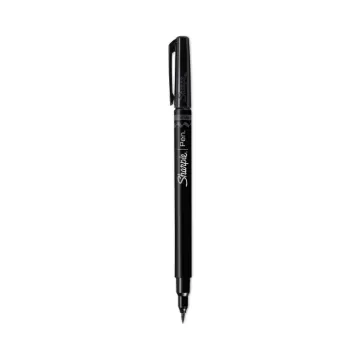 Brush Tip Pens, Fine, Black, Dozen