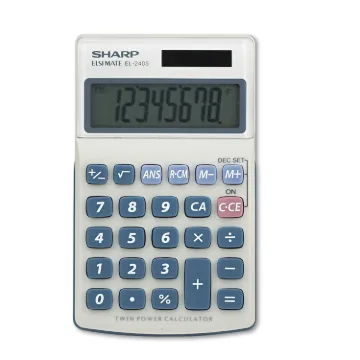 CALC,8DGT,TWN PWR,SLANT DIS, Minimum order quantity - 1 EA