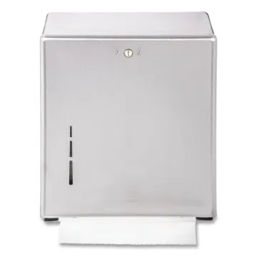 C-Fold/Multifold Towel Dispenser, 11.38 x 4 x 14.75, Stainless Steel