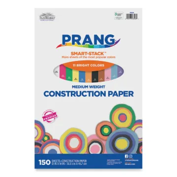 Construction Paper Smart-Stack, 58lb, 12 x 18, Assorted, 150/Pack