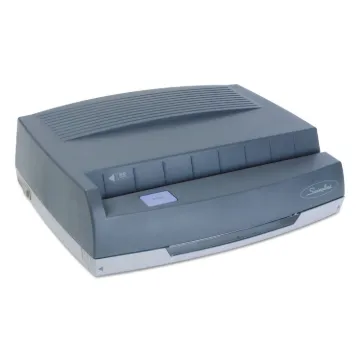 50-Sheet 350MD Electric Three-Hole Punch, 9/32" Holes, Gray (MINIMUM ORDER QUANTITY IS 1 CT OR 1 EA)
