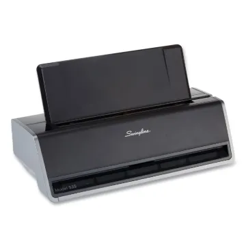 28-Sheet Commercial Electric Three-Hole Punch, 9/32" Holes, Silver - Platinum (MINIMUM ORDER QUANTIT