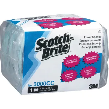 Power Sponge #3000, 2.8 x 4.5, Blue/Teal, 20/Carton