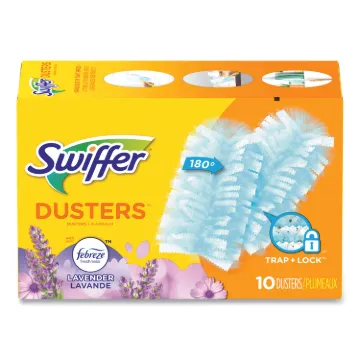Refill Dusters, Dust Lock Fiber, Light Blue, Lavender Vanilla Scent, 10/Box