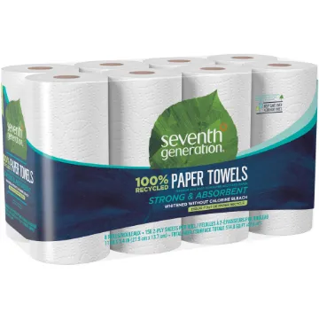 100% Recycled Paper Towel Rolls, 2-Ply, 11 x 5.4 Sheets, 156 Sheets/RL, 32RL/CT
