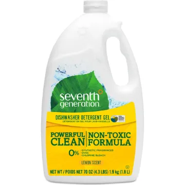 Natural Automatic Dishwasher Gel, Lemon, Jumbo 70 oz Bottle, 6/CT