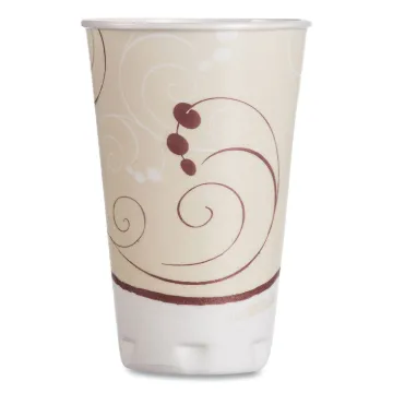 Symphony Design Trophy Foam Hot/Cold Drink Cups, 16 oz, 50/Pack, 15 Packs/Carton