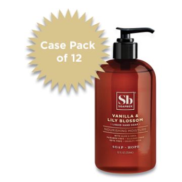 Hand Soap, Vanilla and Lily Blossom, 12 oz Pump Bottle, 12/Carton