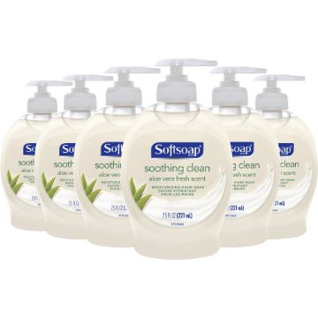 Moisturizing Hand Soap, Aloe, 7.5 oz Bottle, 6/Carton