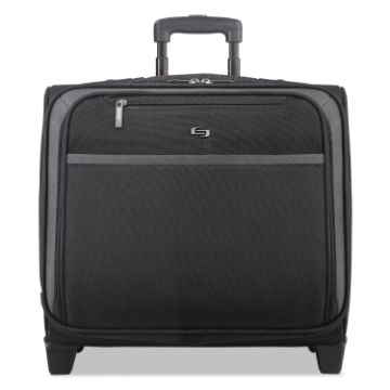 Pro Rolling Overnighter Case, 16", 15 1/2 x 8" x 11, Black