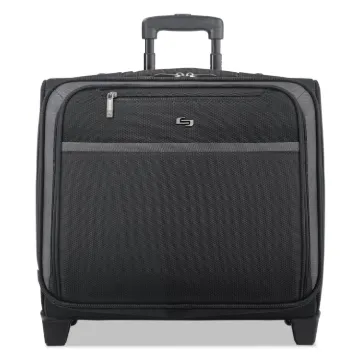 Pro Rolling Overnighter Case, 16", 15 1/2 x 8" x 11, Black