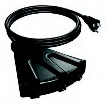 30669 2' 12/3 Black 3-Outlet Outdoor Extension Cord