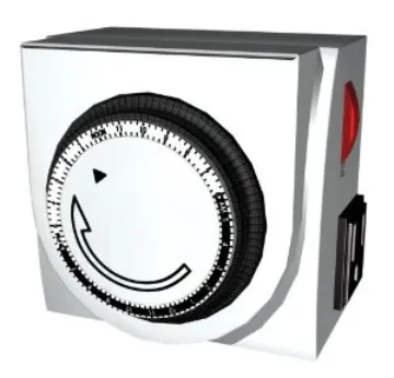 2-Outlet Grounded Daily Mechanical Timer