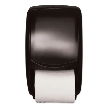 Twin Standard Roll Bath Tissue Dispenser, Plastic, 7.5 x 7 x 12.75, Smoke