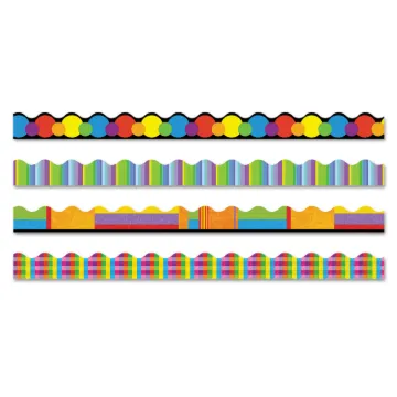 Terrific Trimmers Border, 2 1/4 x 39" Panels, Color Collage Designs, 48/Set
