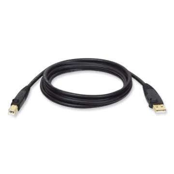 USB 2.0 A/B Cable (M/M), 10 ft., Black