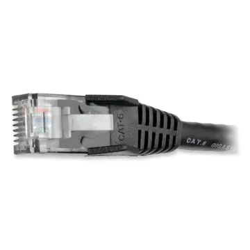 Cat6 Gigabit Snagless Molded Patch Cable, RJ45 (M/M), 7 ft., Black