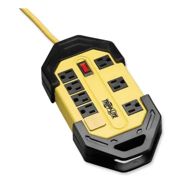 Power It! Safety Power Strip, 8 Outlets, 15 ft Cord and Clip, Safety Covers