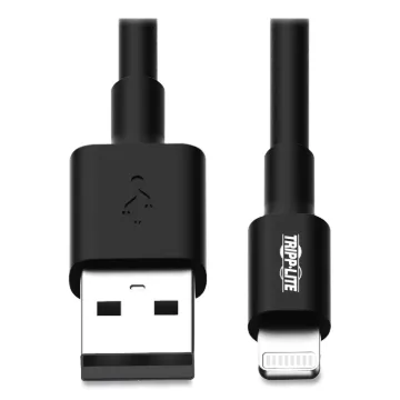 Lightning to USB Cable, 10 ft, Black