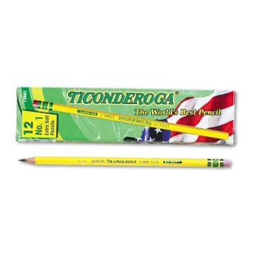 Pencils, B (#1), Black Lead, Yellow Barrel, Dozen