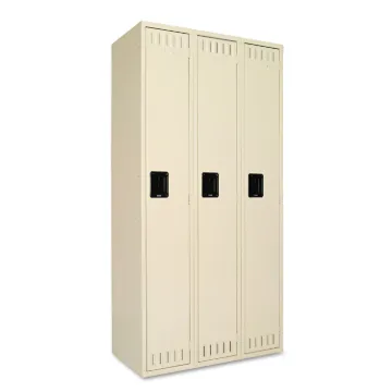 Single Tier Locker, Three Units36w x 18d x 72h, Sand