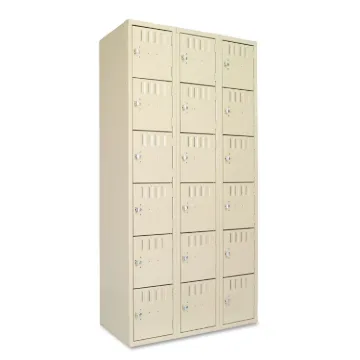 Box Compartments, Triple Stack, 36w x 18d x 72h, Sand