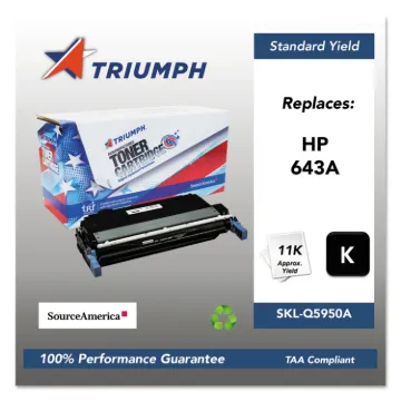 751000NSH0283 Remanufactured Q5950A (643A) Toner, 11000 Page-Yield, Black
