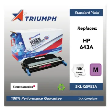 751000NSH0286 Remanufactured Q5953A (643A) Toner, 10000 Page-Yield, Magenta