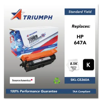 751000NSH1113 Remanufactured CE260A (647A) Toner, 8500 Page-Yield, Black