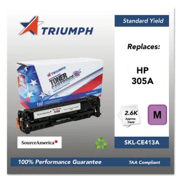 751000NSH1287 Remanufactured CE413A (305A) Toner, 2600 Page-Yield, Magenta
