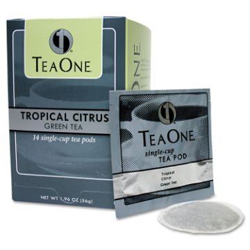Tea Pods, Tropical Citrus Green, 14/Box