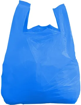 12" x 8" x 23" Blue Heavy Duty Shopping Bags, 110/Case
