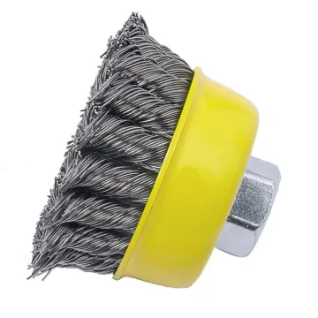 4"(100mm) x 14 x 2.0mm Twist Knot Cup Brush