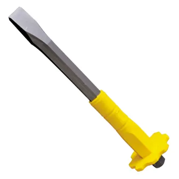 1" x 12" CRV Steel Flat End Cold Chisel with Satin Finish
