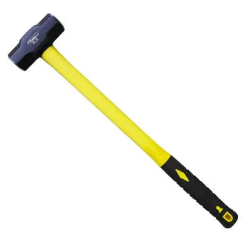 8lb(3.63kg) Drop Forged Steel Head Sledge Hammer with Long Fibreglass Shaft and Rubber Grip