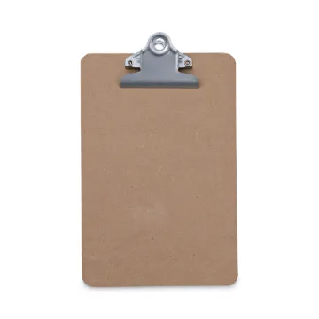 Hardboard Clipboard, 3/4" Capacity, 5 x 8 Sheets, Brown, 3/Pack
