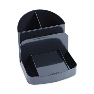 Deluxe Message Center, Six Sections, 5 1/2 x 6 3/4 x 5, Black