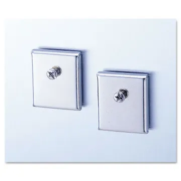 Cubicle Accessory Mounting Magnets, Silver, Set of 2