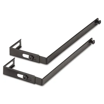 Adjustable Cubicle Hangers, Black, Set of Two