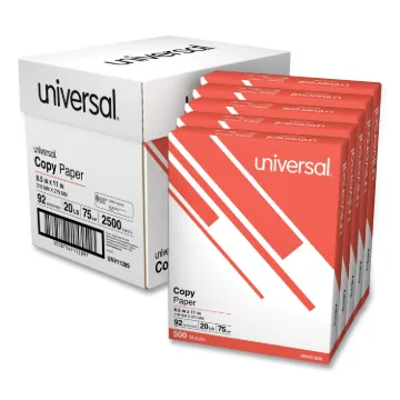 Copy Paper Convenience Carton, 92 Bright, 20lb, 8.5 x 11, White, 500 Sheets/Ream, 5 Reams/Carton