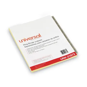 Insertable Tab Index, 8-Tab, 11 x 8.5, Buff, 6 Sets