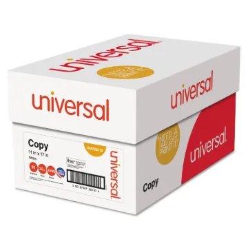 Copy Paper, 92 Bright, 20 lb, 11 x 17, White, 500 Sheets/Ream, 5 Reams/Carton