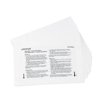 Shredder Lubricant Sheets, 5.5" x 2.8", 24/Pack