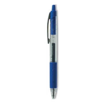 Comfort Grip Retractable Gel Pen, 0.7mm, Blue Ink, Clear/Blue Barrel, 36/Pack
