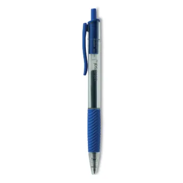Comfort Grip Gel Pen, Retractable, Medium 0.7 mm, Blue Ink, Translucent Blue Barrel, Dozen