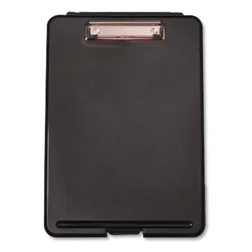 Storage Clipboard, 1/2" Capacity, 8 1/2 x 11, Black